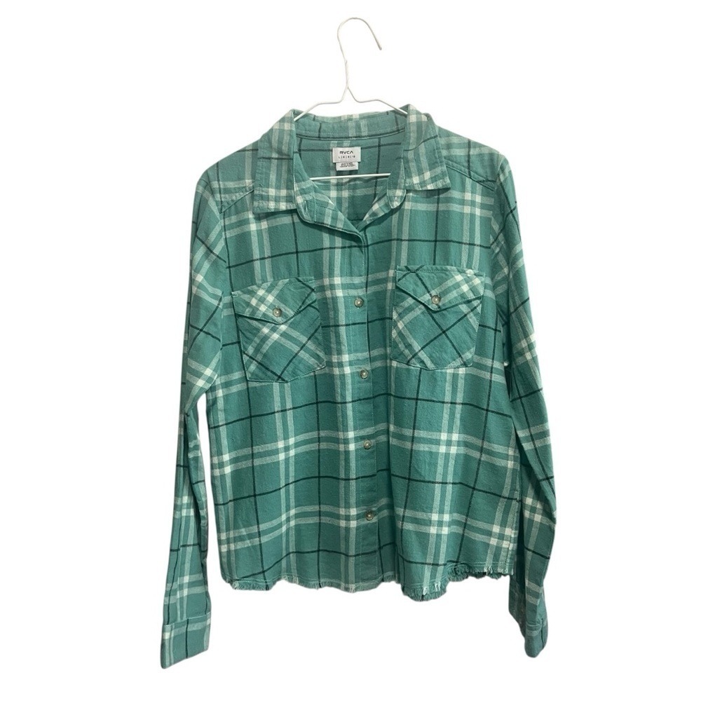 RVCA In A Haze Flannel Shirt - Women's Shirts, NWT - Picture 2 of 6